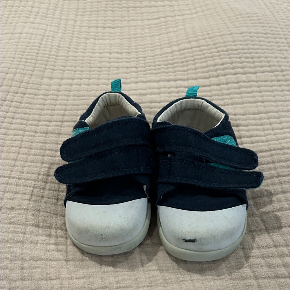 Ten Little First Walkers size 6 
Kids Navy Blue Velcro Sneakers
